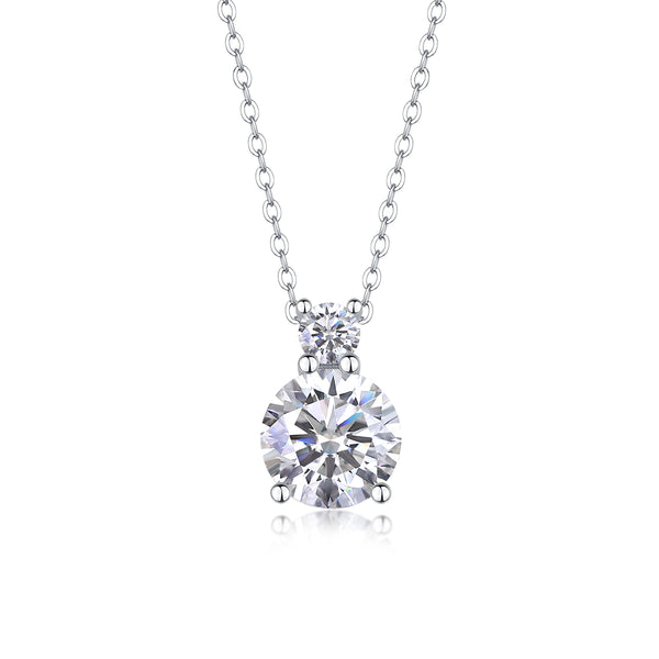 1Jazz Manor - A Fashionable And Luxurious Diamond Jewelry Piece Set With 3 - carat Moissanite S925 Sterling Silver And Platinum - plated Pendant Prohibit TikTok sales - 5 - cj