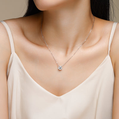 1Love Of Time - A Fashionable And Luxurious Diamond Jewelry Piece Set With 2 - carat Moissan Diamond S925 Sterling Silver And Platinum - plated Pendant Prohibit TikTok sales - 5 - cjdropshipping