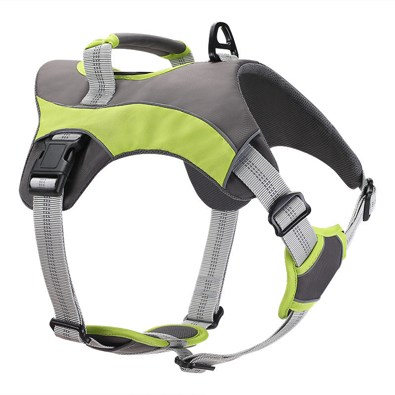 Breathable Large Dog Chest Harness With Leash - 0 - CJ
