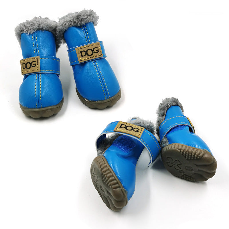 Dog Thick Snow Boots Keep Warm Teddy Autumn And Winter VIP Shoes - 0 - CJ