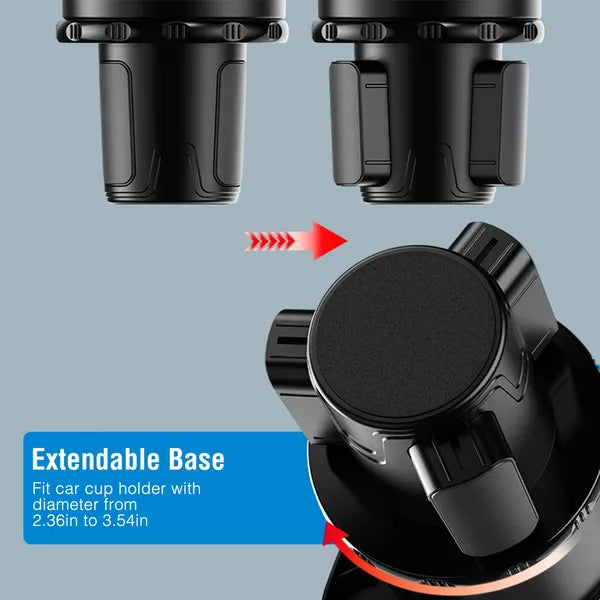 Car Cup Holder Tray 360° Rotating Car Bottle Holder Expander Adapter - 5 - cjdropshipping