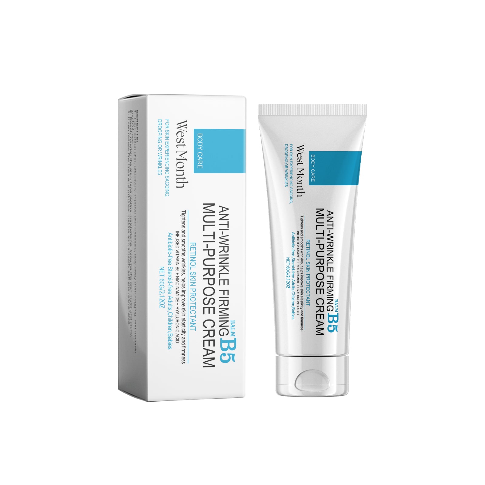 WEST MONTH B5 Body Butter Anti Wrinkle And Firming Cream For Moisturizing, Lifting, Firming, And Fading Fine Lines - 5 - CJ