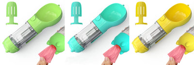 Pet Water Bottle Feeder Bowl Garbage Bag Storage Portable Pet Outdoor Travel 3 In 1 Dog Water Bottle - 0 - CJ