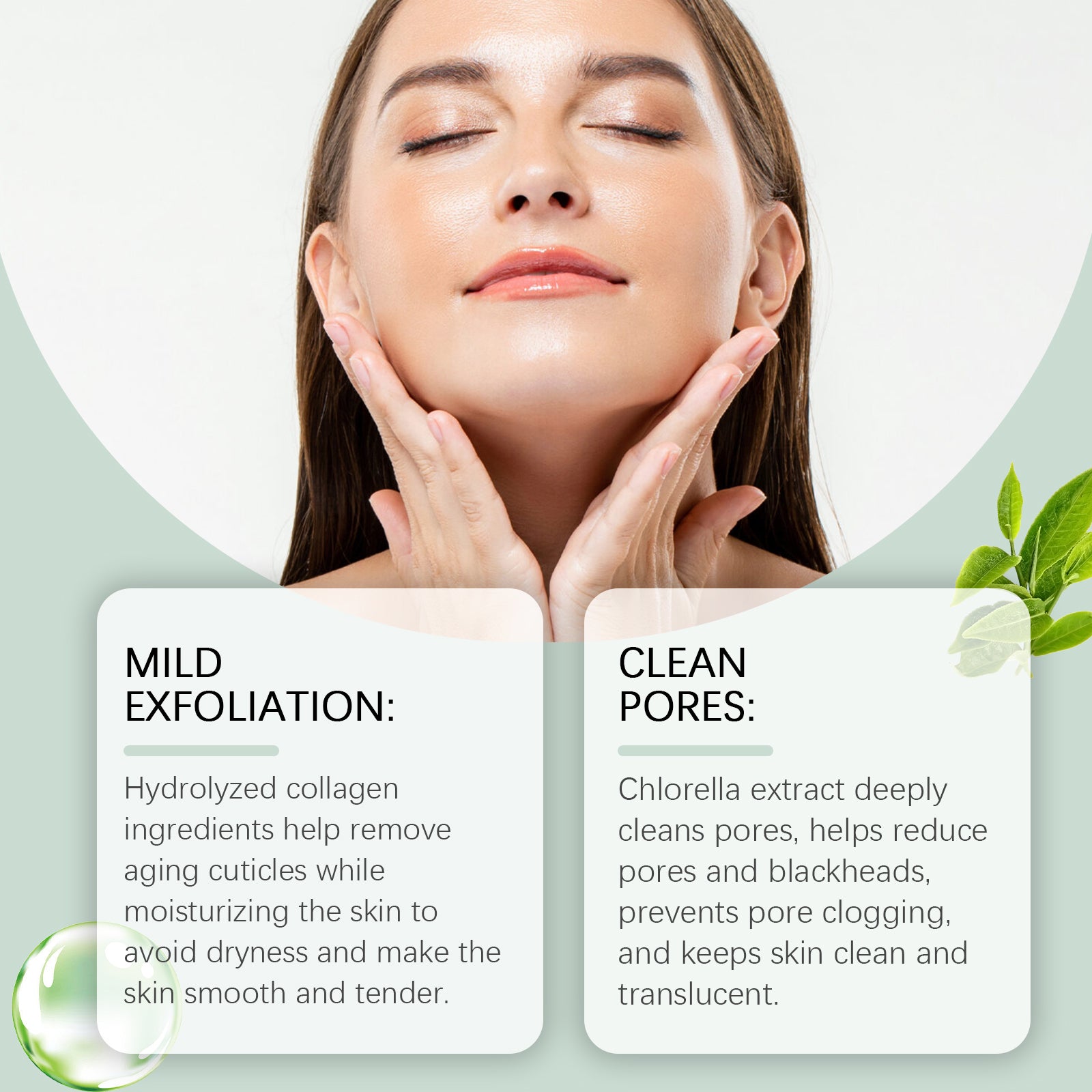 OUHOE Herbal Cleansing Gel For Gentle Skin Care, Cleansing, Hydrating And Pore Narrowing Facial Treatment - 5 - CJ