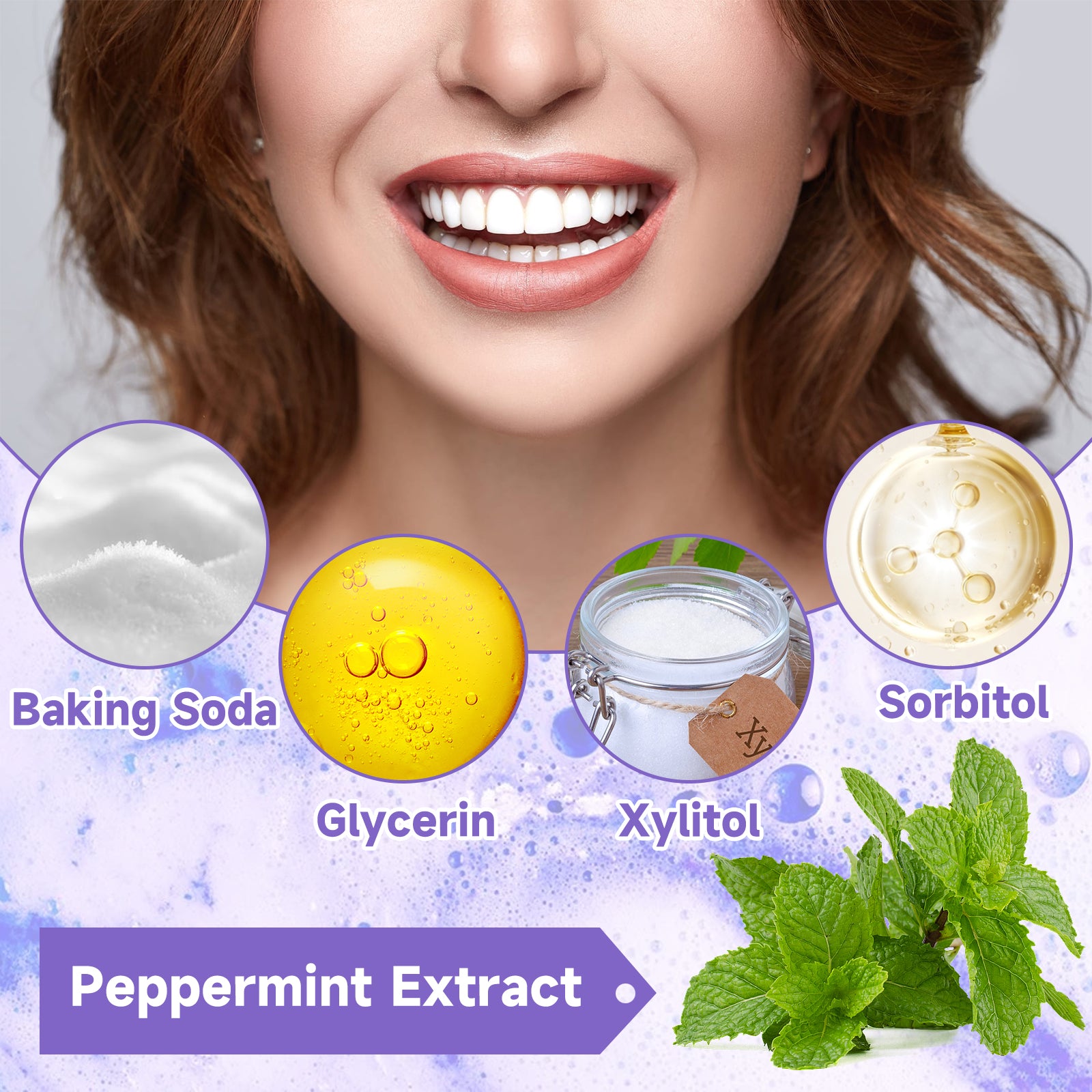 Jaysuing Purple Tooth Whitening Toothpaste Brightens Teeth, Cleanses Stains, Diminishes Odors, And Beauties Teeth Toothpaste - 5 - CJ