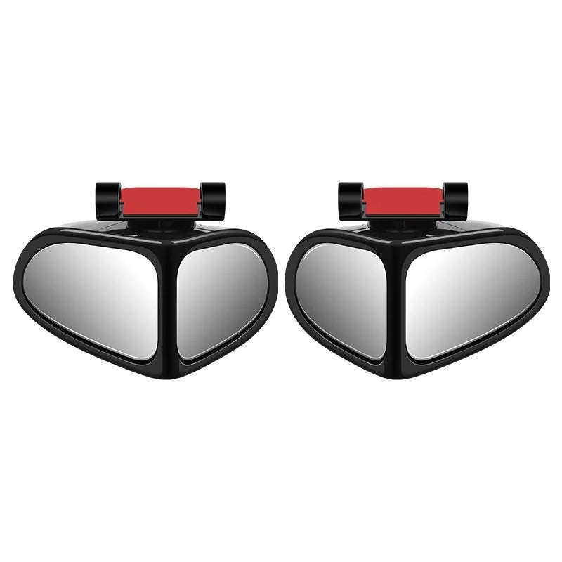 Car Reversing Small Round Mirror Front And Rear Wheel Wide - Angle Mirror Double - Sided Auxiliary Rearview 360 Adjustable Wide Angle Side Rear View Mirror For Car - 5.0 - CJ