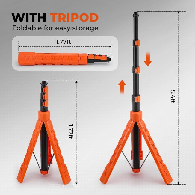Light With Stand Triple Cordless LED - 5 - CJ