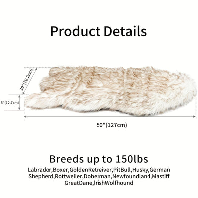 Luxury Faux Fur 5 Inches Thick Super Soft Memory Foam Dog Bed With Soft Removable Please Note That This Product Is Shipped By Yourself For The Average Shipping Cost - 5 - CJ