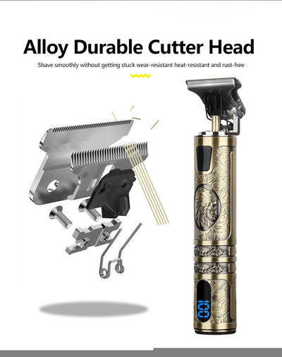 Beard Trimmer Hair Clippers Cordless Hair Cutting Kit Barber Shaving Machine For Men USB Rechargeable - 5 - CJ