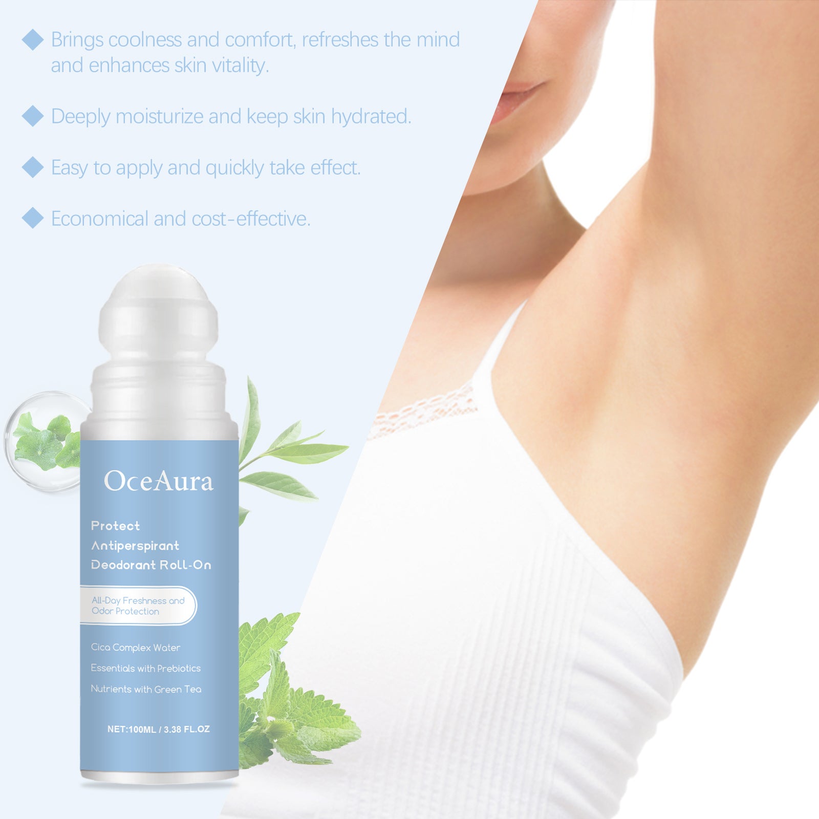 OceAura Underarm Body Deodorant Pearls
