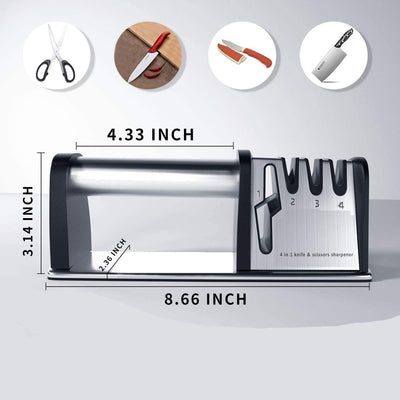 1pcs 4 - in - 1 Kitchen Blade And Scissor Sharpening Tool - 5 - CJ