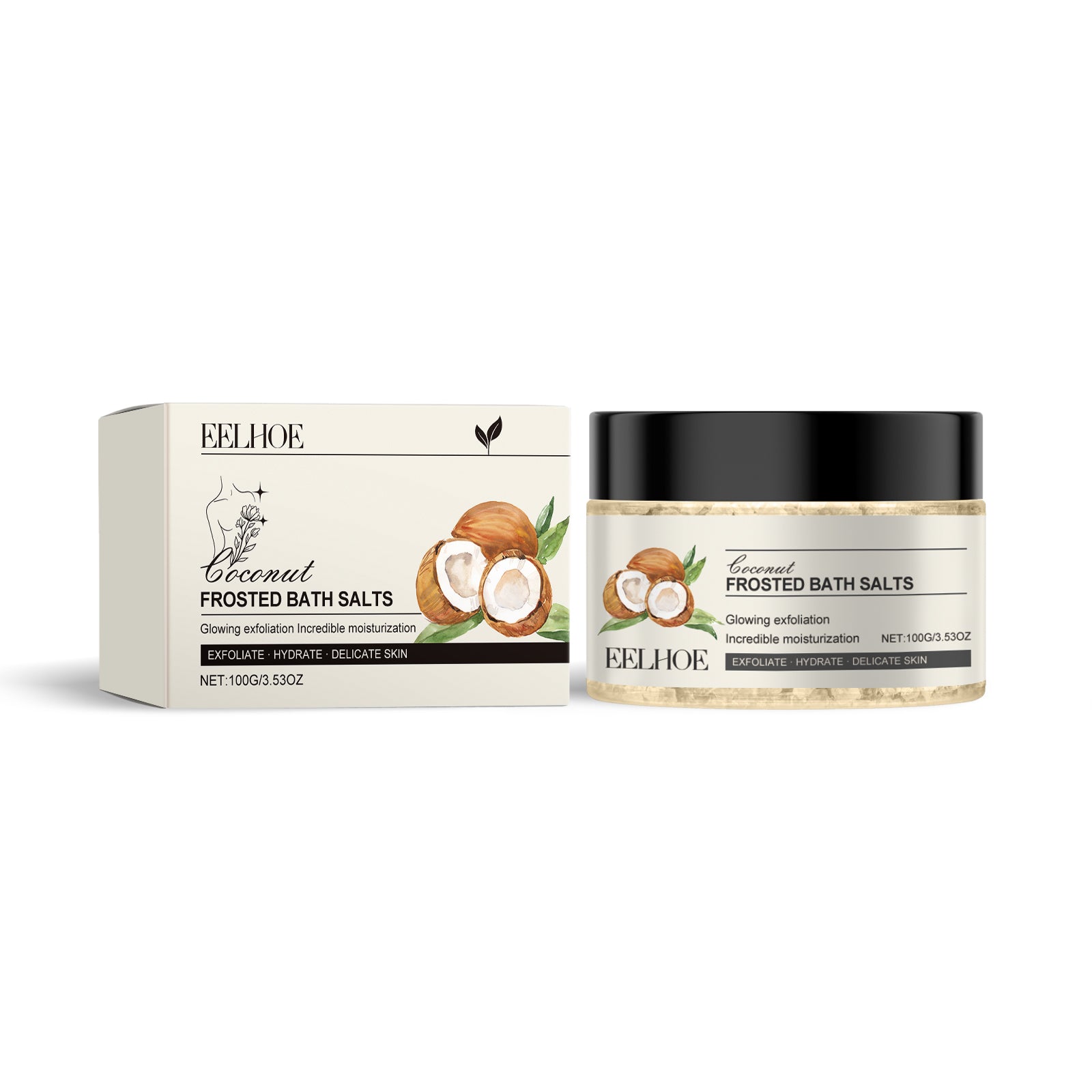 EELHOE Exfoliating Bath Salts Cleanse The Body, Nourish And Soothe Soft Skin, Moisturize And Smooth Bath Salts - 5 - CJ