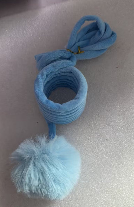 Cat Toy Self - Hi Sucker Spring Rabbit Hair Ball Interactive Play Pet Supplies Interactive Toys - 0 - CJ - Blue - Spring rabbit fur ball - CJMY153256503CX