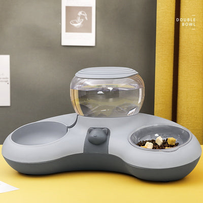 Crescent Automatic Drinking Water And Feeding Double Bowl - 0 - CJ