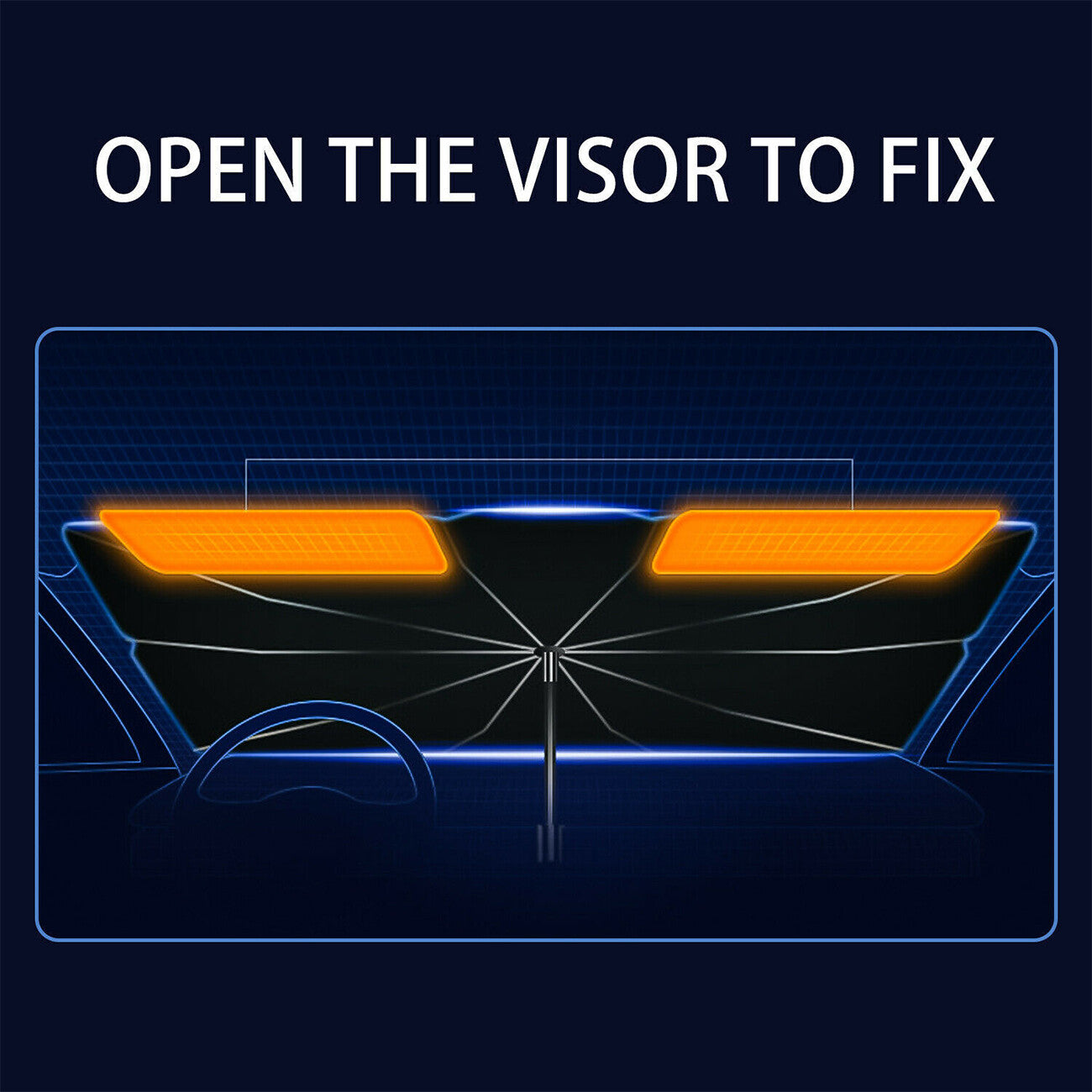 Car Window Sunshade Sun Shade Visor Windshield Cover Auto Car SunShade Foldable UV Umbrella - 5 - cjdropshipping