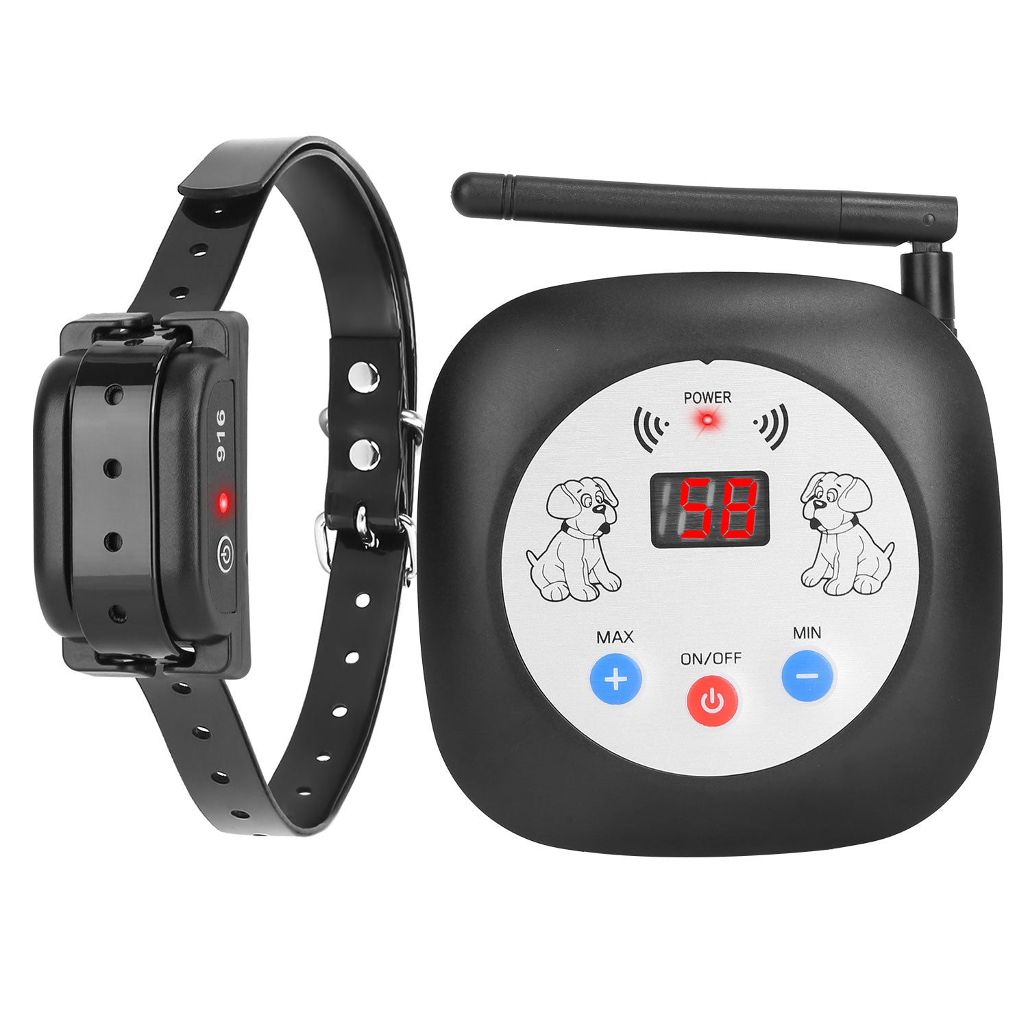 1Set 328FT Electric Wireless Dog Fence System With GPS Location Monitor Collar Receiver Rechargeable Beep Vibration Fence System For Small Medium Large Dogs - 5 - CJ