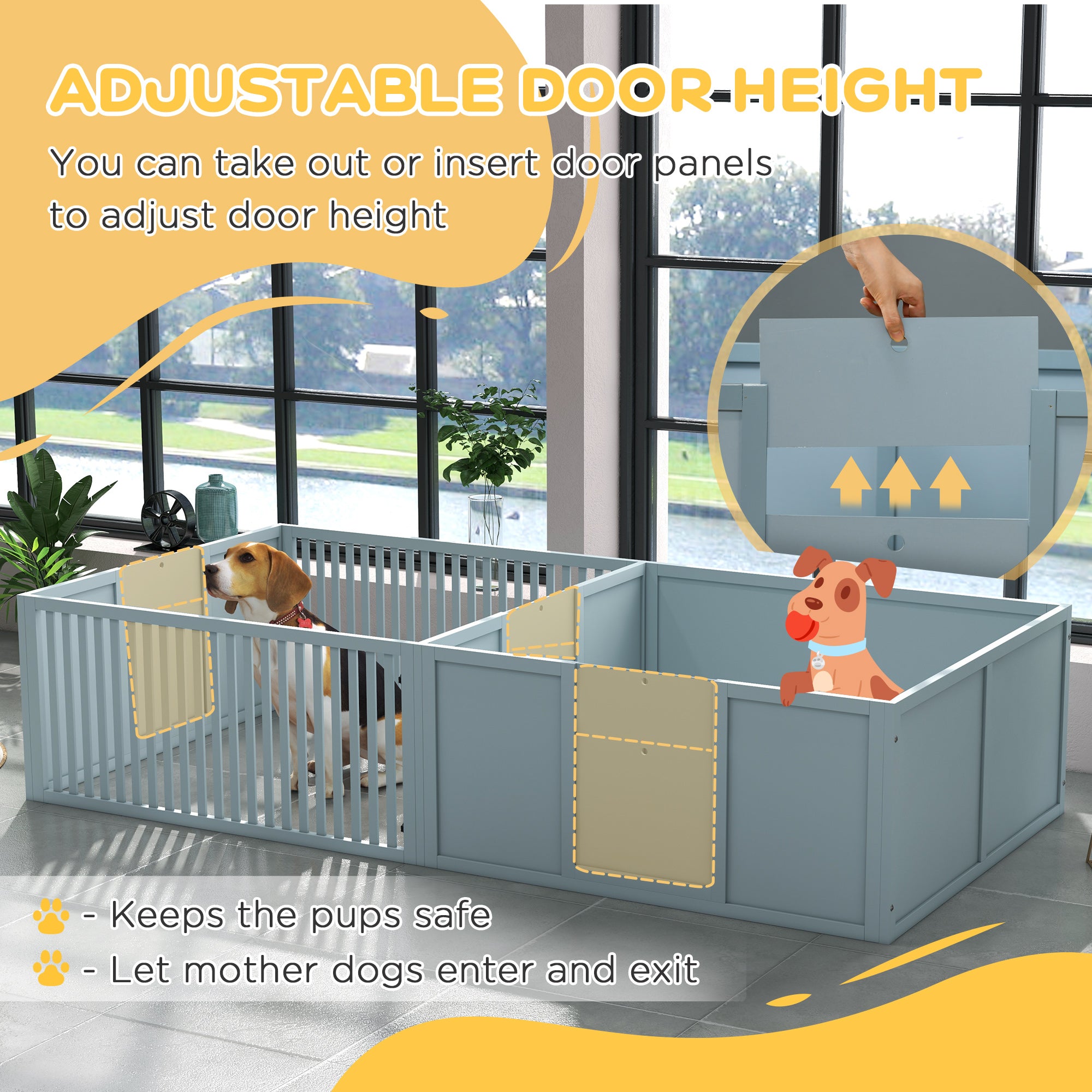 Dog Egg Crates For Mothers, Newborn Puppy Supplies And Essentials Built Comfortably - 5 - CJ