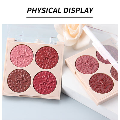 MISS ROSE Lipstick Compact 4 Color Lip Gloss Plate Moisturizing Easy To Color Lipstick Foreign Trade Exclusive For Cross - border In Stock Wholesale - 0 - CJ