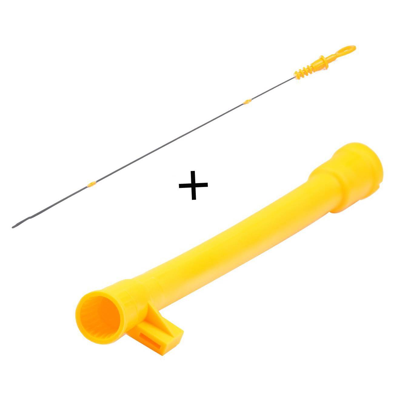 Oil DipStick And Oil Dip Stick Funnel Tube For VW Jetta Beetle Golf 2.0L - 5 - CJ