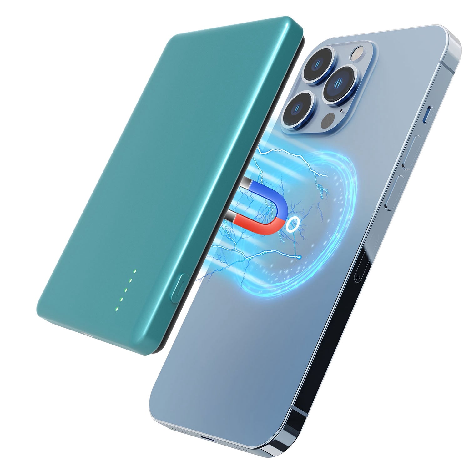 2 In 1 5000mAh 8MM Slim MagSafe Wireless Power Bank PD20W Magnetic Fast Charger Portable Phone Charger Fit For IOS Phone 15 14 13 12 Series And More - 5 - CJ