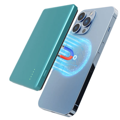 2 In 1 5000mAh 8MM Slim MagSafe Wireless Power Bank PD20W Magnetic Fast Charger Portable Phone Charger Fit For IOS Phone 15 14 13 12 Series And More - 5 - CJ
