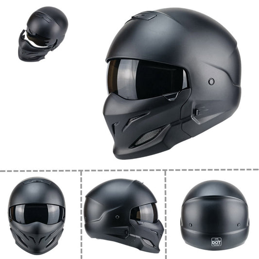 Black Scorpion Helmet Vintage Combo Helmet Half Helm - 0 - CJ - Matte black - 2XL - CJMT164319104DW