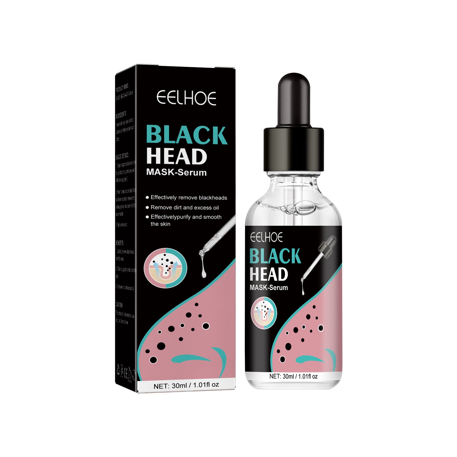 EELHOE Blackhead Nose Mask Moisturizes And Smoothes The Skin, Removes Blackheads From Acne And Deeply Cleans Pores And Dirt - 5 - CJ
