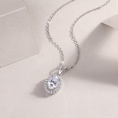 1Infinite - A Fashionable And Luxurious Diamond Jewelry Pendant Set With Moissanite S925 Sterling Silver And Platinum Plating Prohibit TikTok sales - 5 - CJ