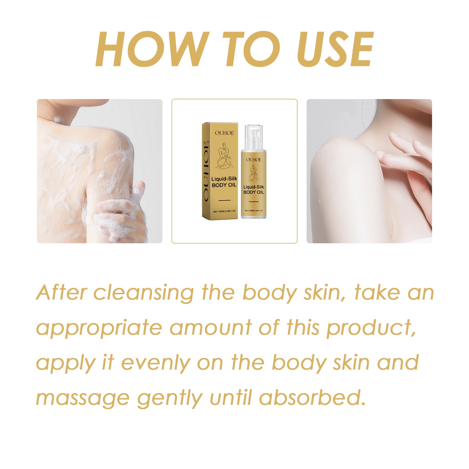 OUHOE Liquid Silk Body Essence Oil, Anti - Wrinkle Hydrating Repair Chicken Skin Firming Beauty Body Care Oil - 5 - CJ