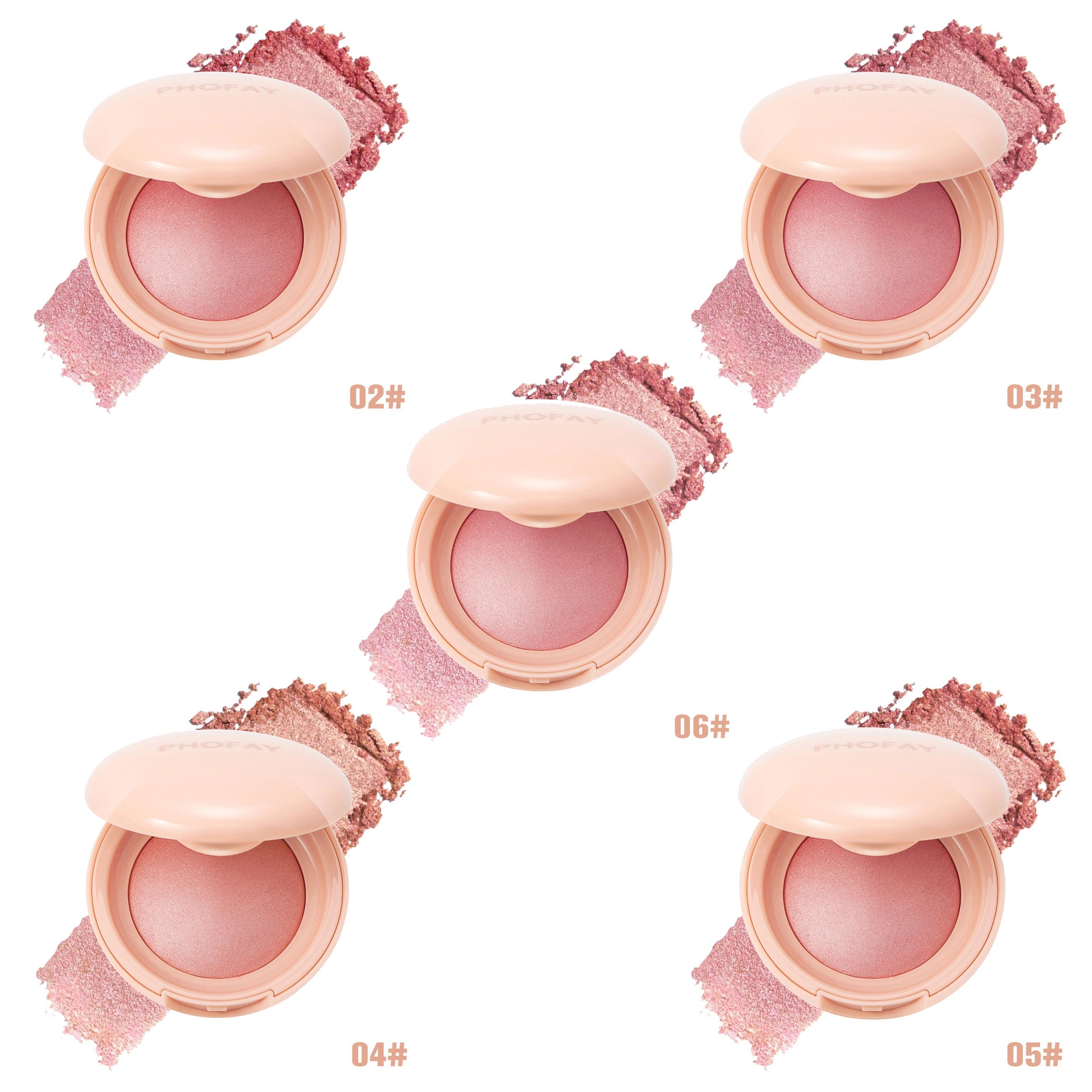 PHOFAY Luminous Powder Blush - 4 - CJ
