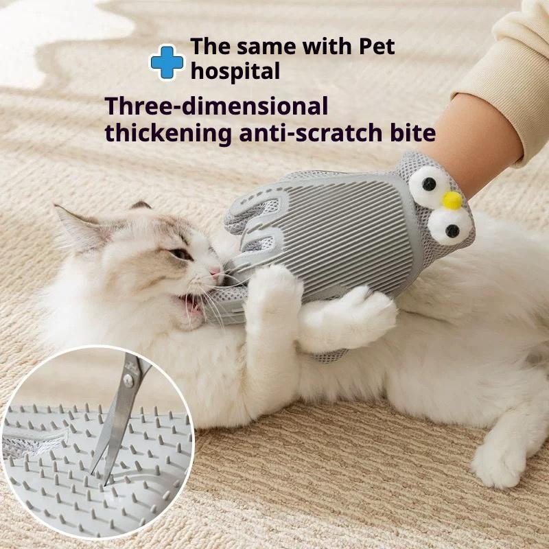 2-in-1 Pet Grooming Gloves & Brushes For Cats And Dogs High-Efficiency Hair Removal & Massage GlovesDouble-Sided Hair RemovalAnti-Scratch & Bite ProtectionCleaning & Grooming by Generic