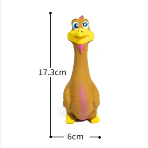 US LOCAL STOCK Hiphoppet New Latex Interactive Dog Chew Toys Cute Duck Shape Squeaky Pet Dog Interactive Boredom Buster Toys - 5 - CJ