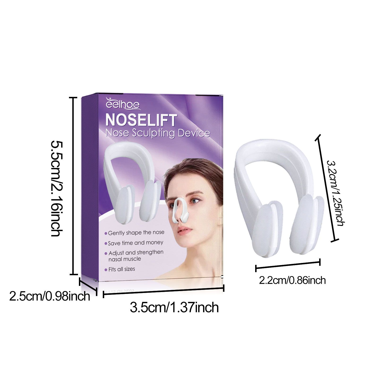 EELHOE Nose Shaper Nose Shaping Contour Tightening And Straightening Mountain Root High Nose Bridge Beauty Nose Shaper - 5 - CJ