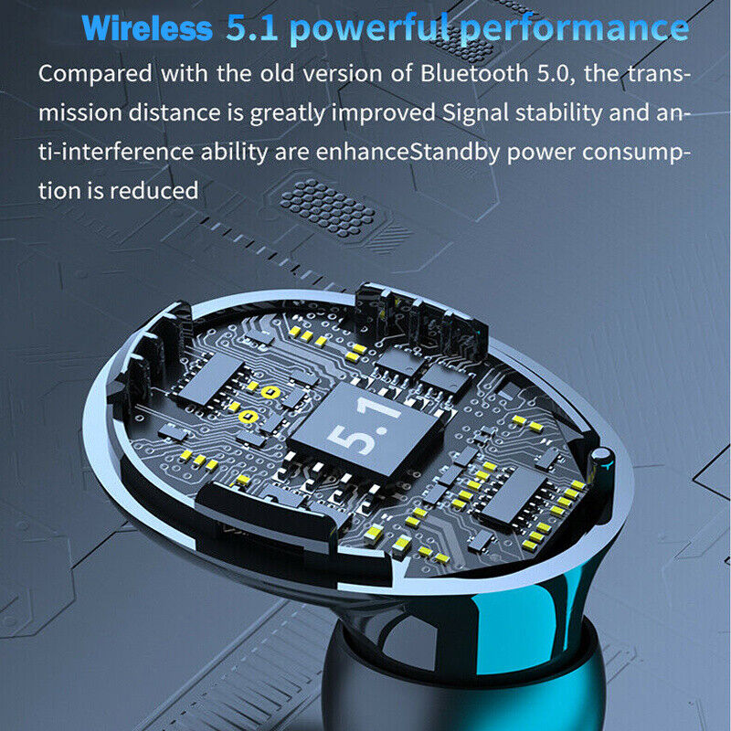 TWS Wireless 5.1 Waterproof Bluetooth Sports Waterproof Earphones - 5 - CJ