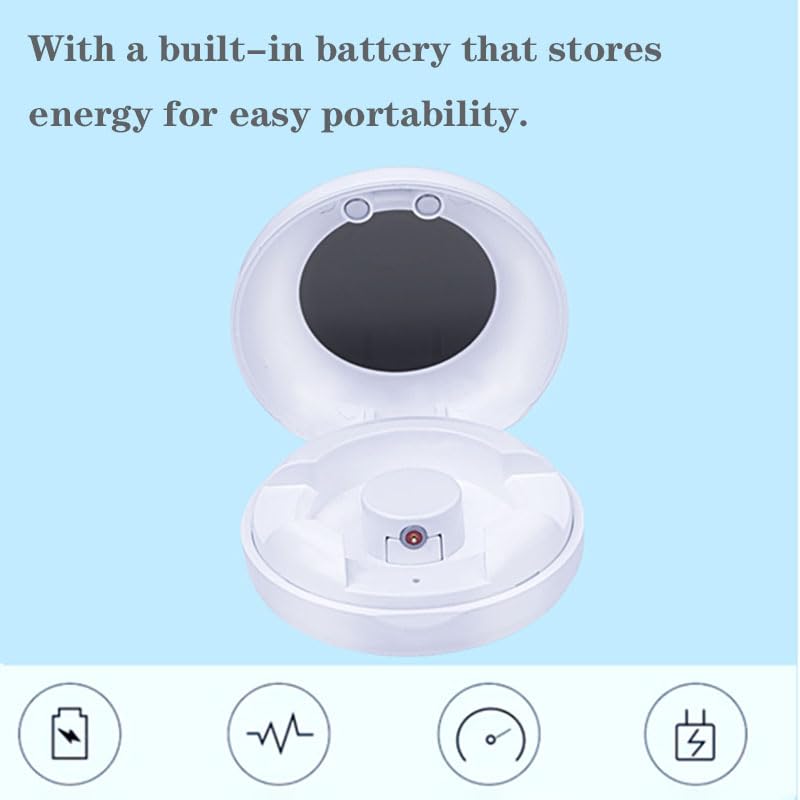 Smart Ring Charging Case, Magnetic Charging Port Compartment, Fast Charging Compact Box Portable Charger For COLMI R02 R06 R11M R8 Fitness Ring, 200 MAh Battery - 5 - CJ