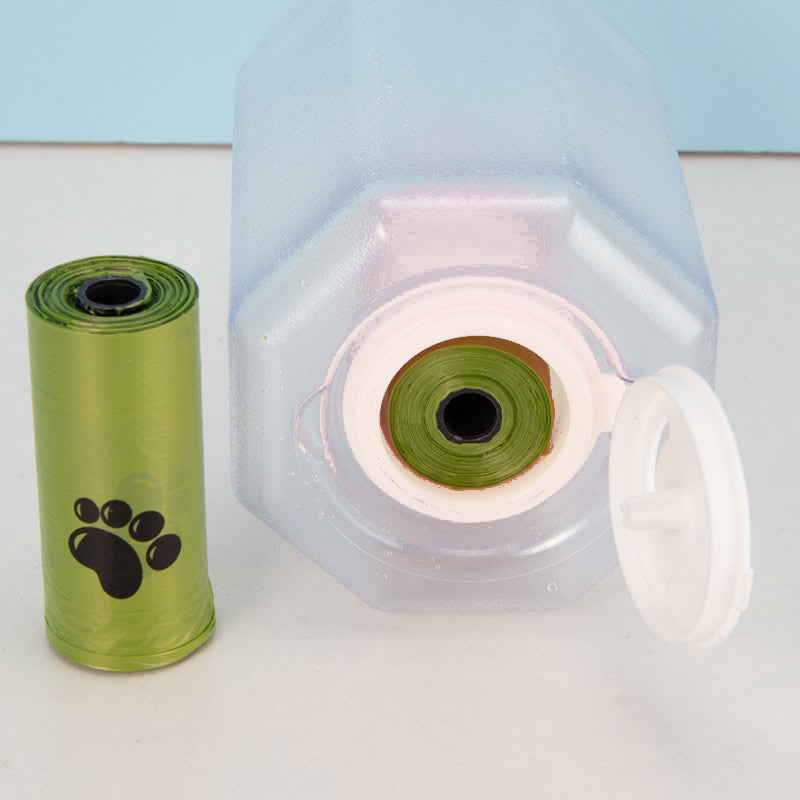 Portable Cat Dog Water Bottle Food Feeder Drinker Poop Dispenser 3 In 1 Leak - proof Multifunctional Dog Water Bottle Pet Products - 0 - CJ