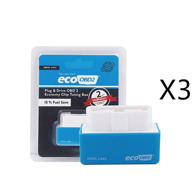Plug And Play ECOOBD2 Gasoline Car Fuel Economy ECO OBD2 Driver - 0 - CJ - Blue3PC - CJQCGJQT00061 - Blue3PC