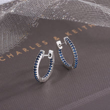 S925 Sterling Silver Small Group European And American Zircon Earrings For Women Simple And Cool - 4 - CJ
