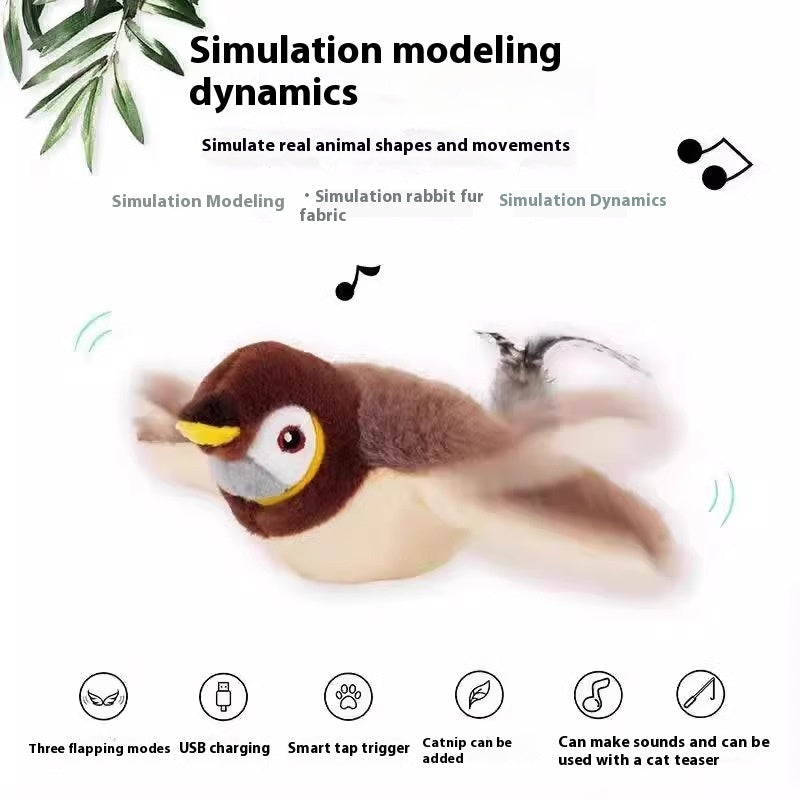 Sound Vibration - sensing Funny Smart Cat Toy - 0 - CJ