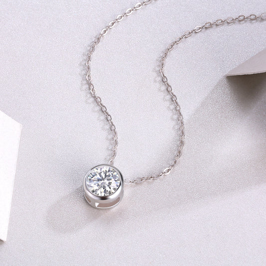1Purity - A Fashionable And Luxurious Diamond Jewelry Pendant Set With 1 - carat Moissan Diamond S925 Sterling Silver Prohibit TikTok sales - 5 - cj