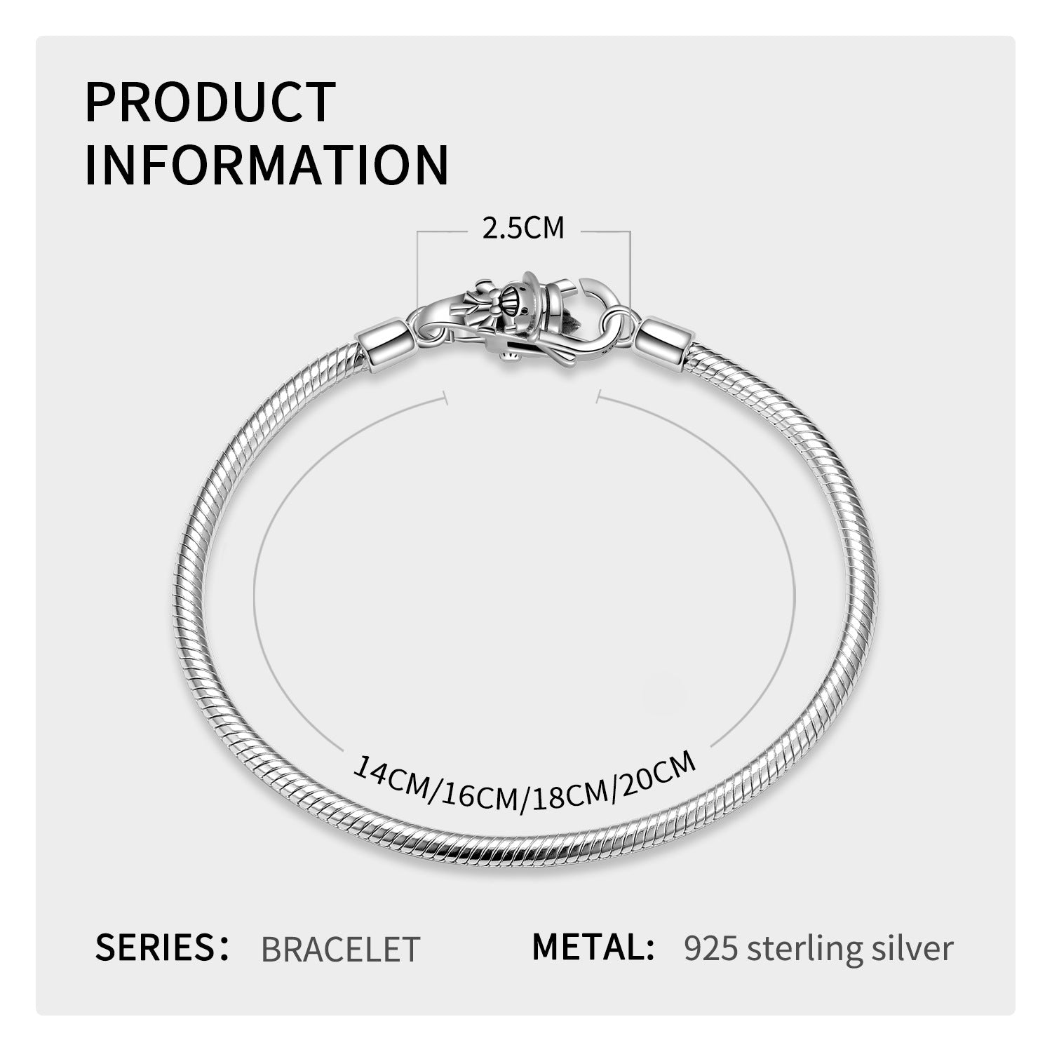 S925 Sterling Silver Basic Keel Chain Without Buckle Hollow Single Chain Bracelet Diy Accessories - 4 - CJ
