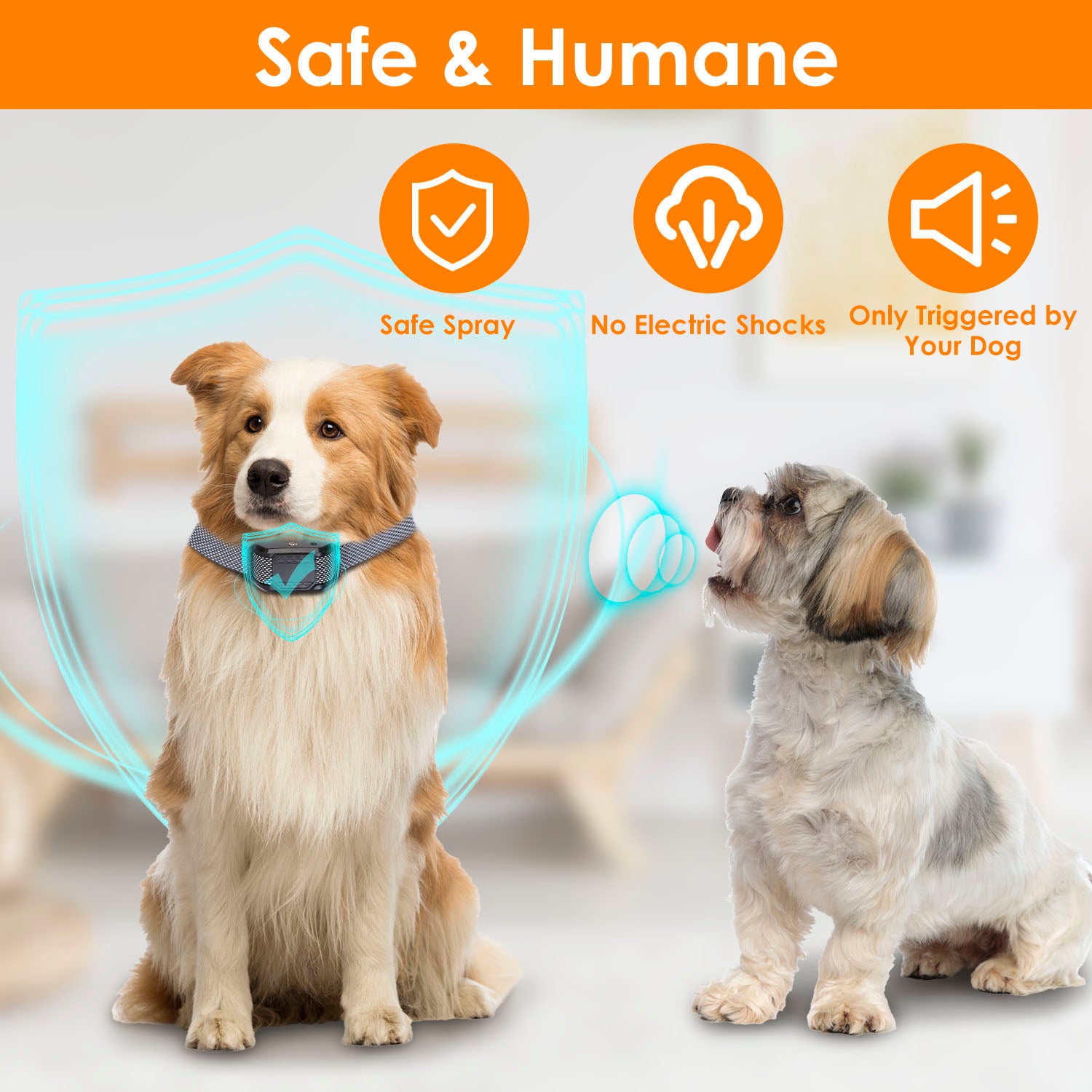 1Pc Citronella Bark Collar For Dogs Spray Bark Collar Anti Barking Control For Small Medium Large Dogs IP65 Waterproof No Electric Shocks - 5 - CJ