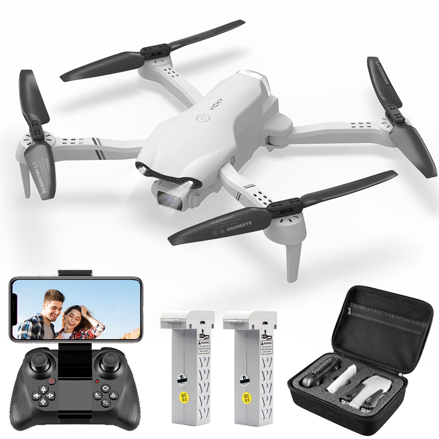 F10 Foldable Drone With Camera WIFI FPV For Adults,1080P HD FPV Live Video RC Quadcopter,Logistics Is Randomly Sent By UPS,USPS - 5 - CJ