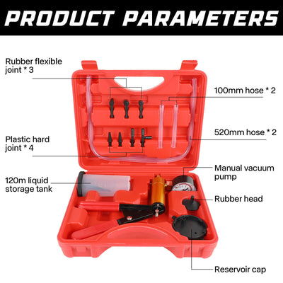 Hand - Held Brake Bleeder Tester Set Car Motorbike Bleeding Vacuum Bleed Tool - 5 - cjdropshipping