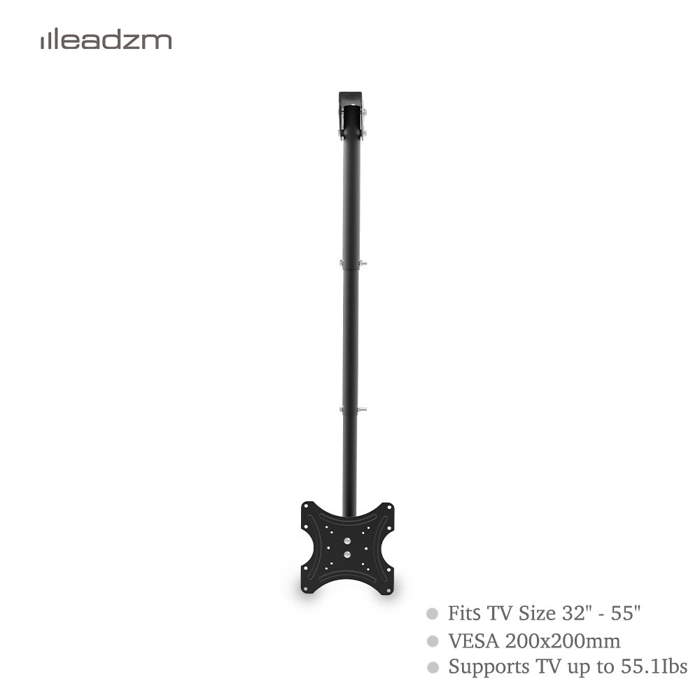 TV Ceiling Bracket, Length Adjustable 360 Degree Rotation, Up And Down 5 - 15 Degrees, Load Capacity 25kg - 5 - CJ