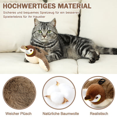 Electric Cat Toy Bird For Self - Entertainment - Interactive Automatic Cat Toy With Catnip, Intelligent Rechargeable Cat Toy For Cats To Play With And Step On - 5 - CJ