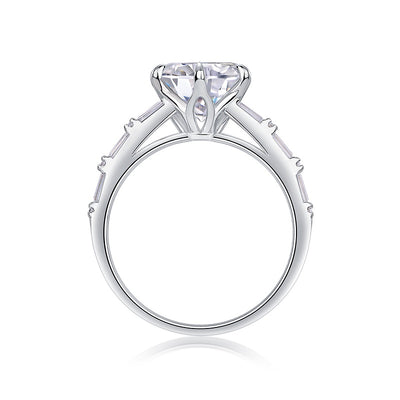 1Vanilla - A Fashionable And Luxurious Jewelry Piece Set With 3 - carat Moissanite S925 Sterling Silver And Platinum - plated Diamond Prohibit TikTok sales - 5 - CJ