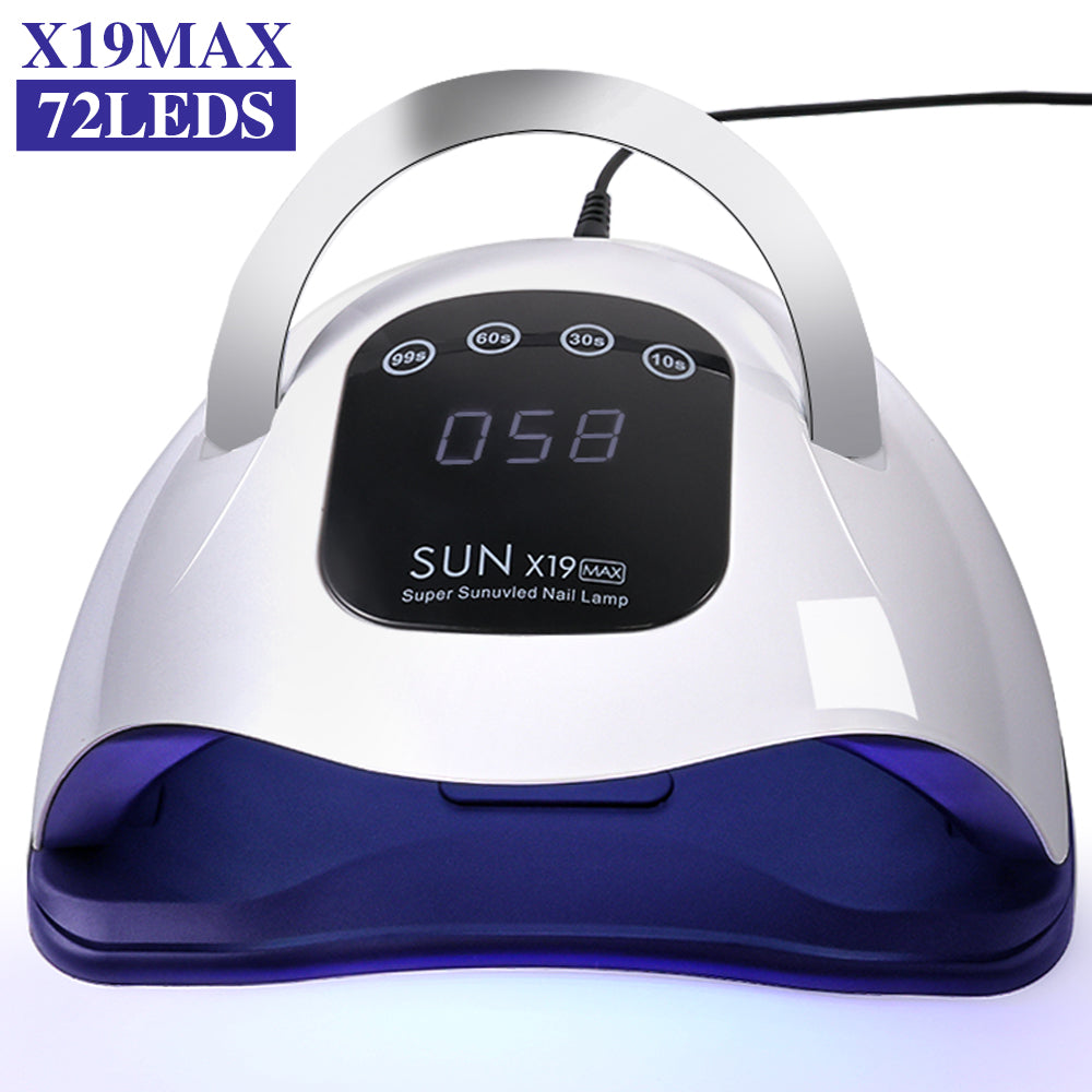 UV LED Nail Lamp, Nail Dryer For Gel Polish With 72Pcs - 81Pcs Lamp Beads And Automatic Sensor 4 Timer Setting Professional Nail Art Tools - 5 - CJ