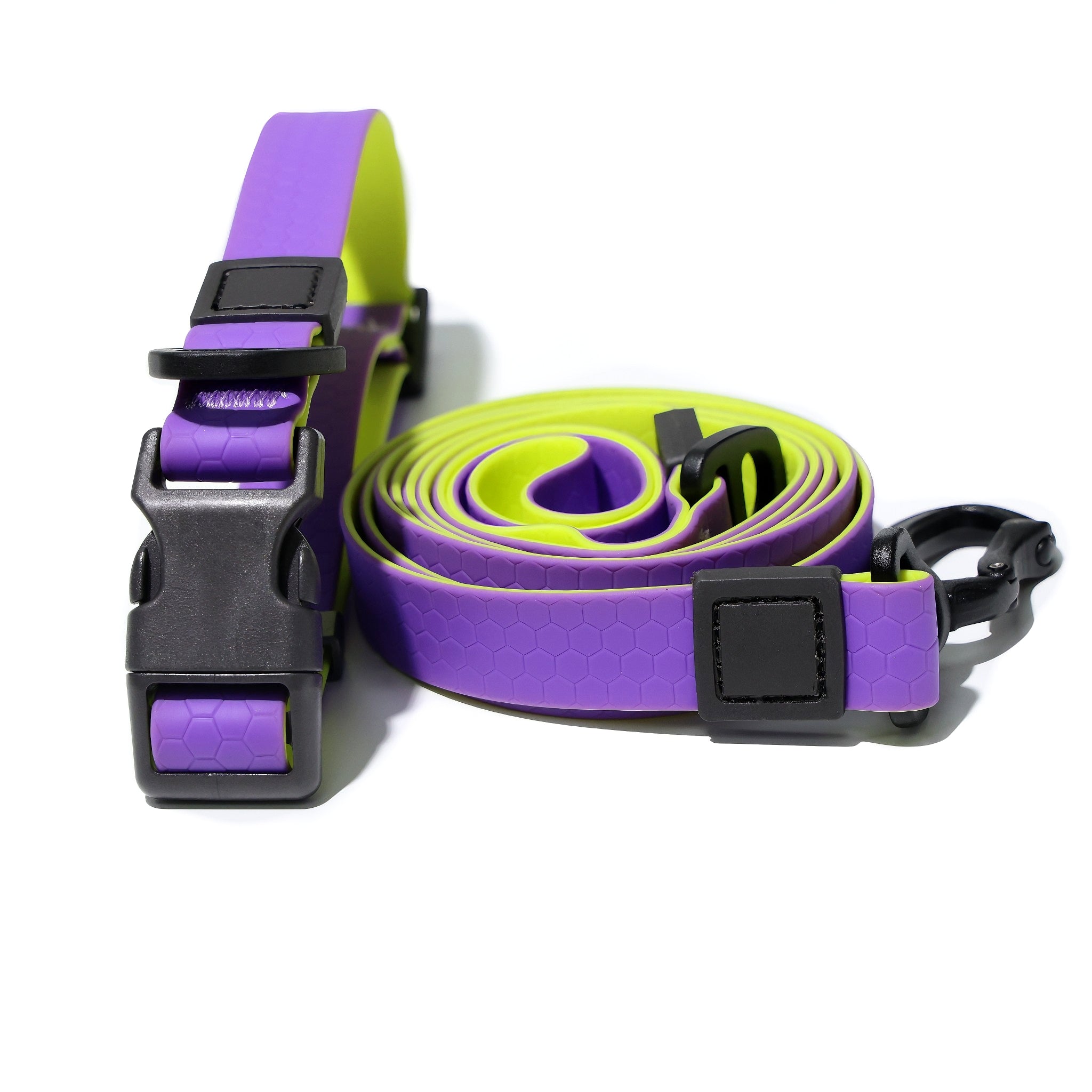 Honeycomb Embossed Dual - Color Pet Leash Set Is Stylish And Fashionable. The Embossed Surface Enhances The Leash's Grip, Preventing Slippage When Held. The Product Is Waterproof, Wear - resistant, Odor - r - 5 - CJ