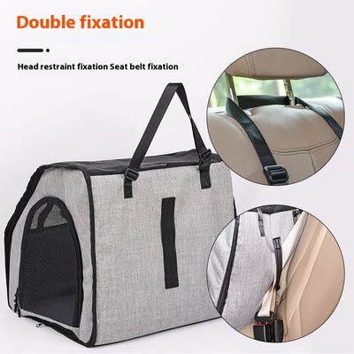 Portable Foldable Car Waterproof And Hard - wearing Pet Cage Waterproof Thickened Dog Mat Car Pet Mat - 0 - CJ